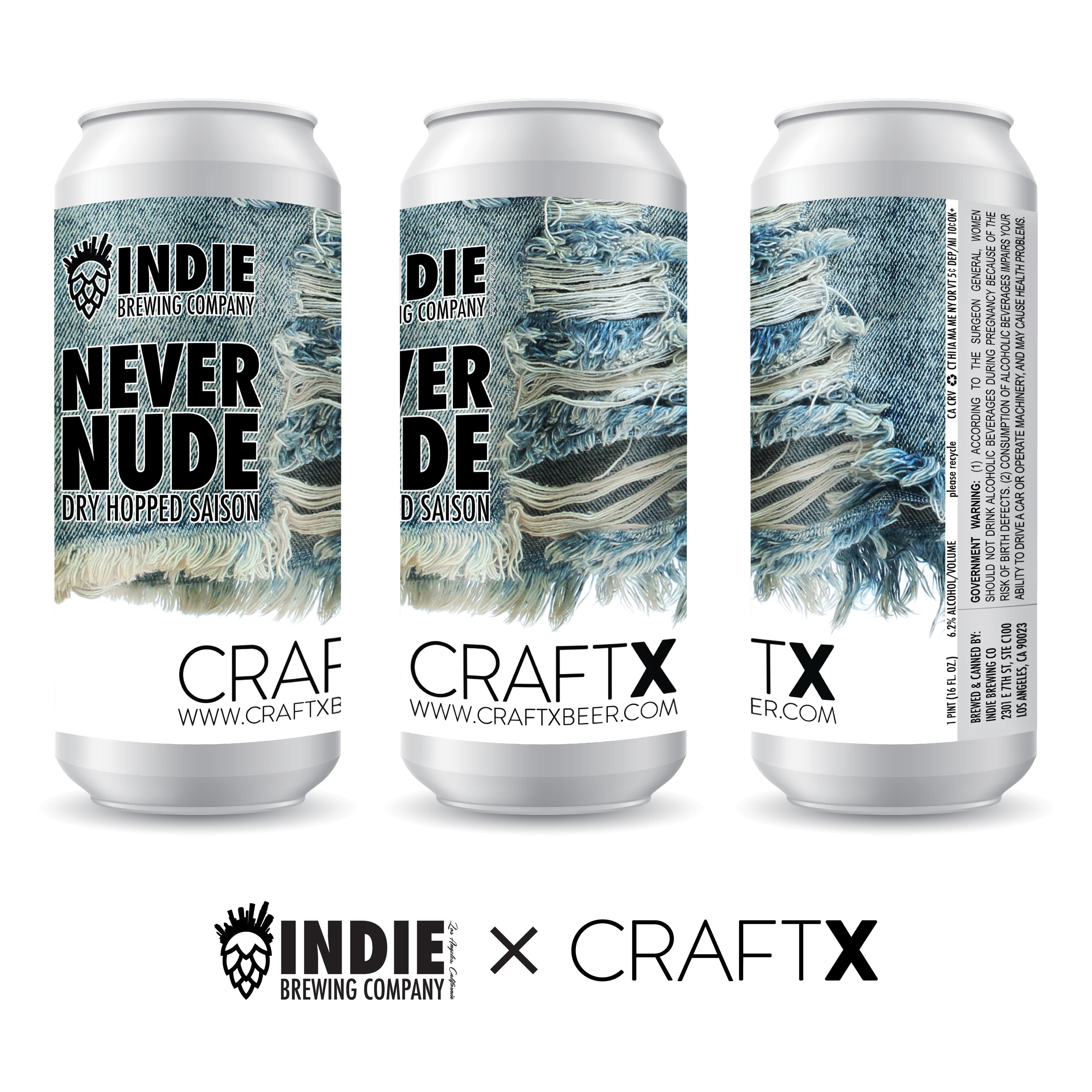 CraftX × Indie Brewing — Never Nude