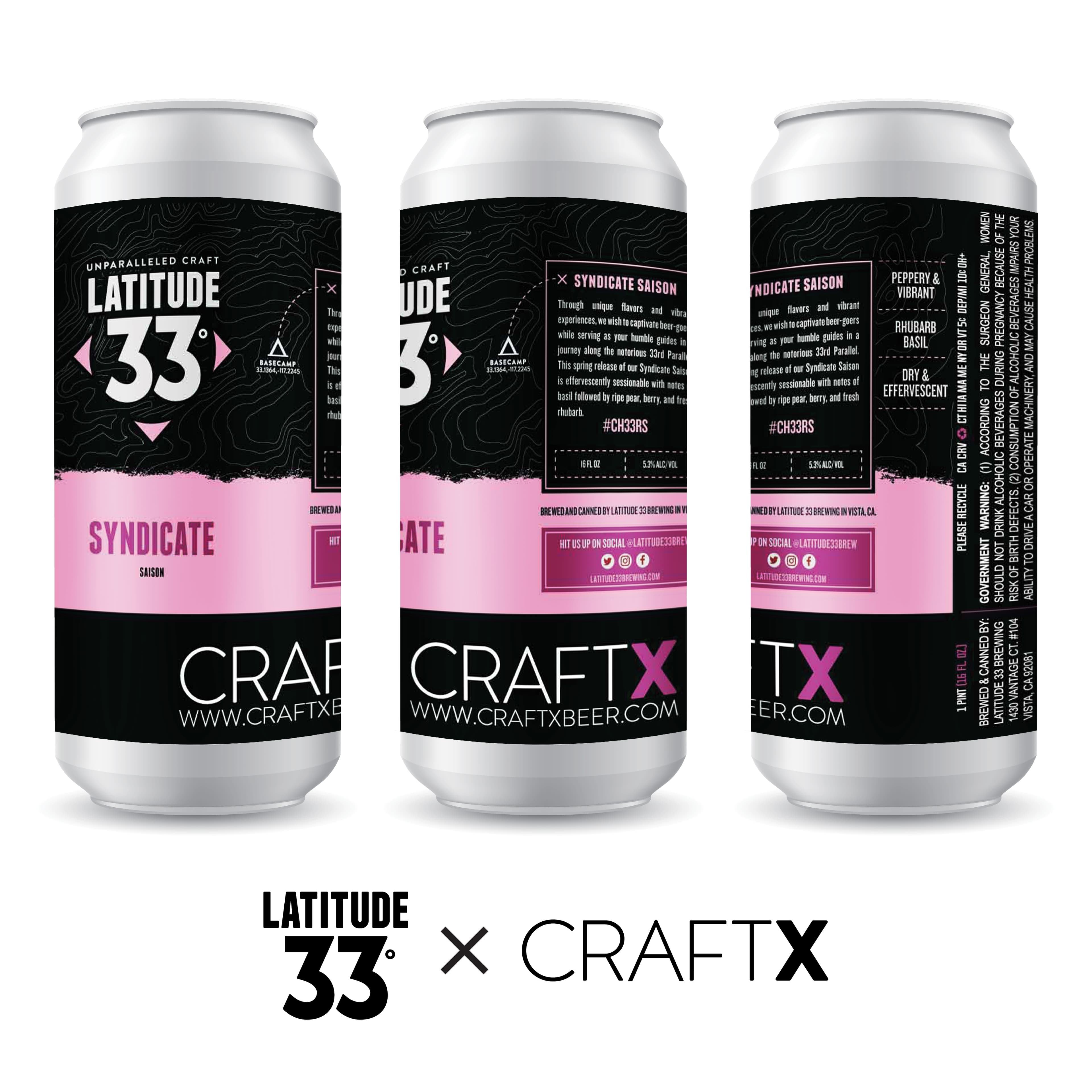 CraftX × Latitude 33 — Syndicate IPA